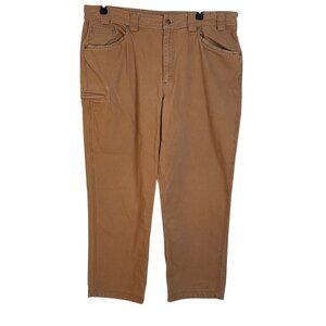 Duluth 42 X 34 (31) hemmed Brown Work pants Heavy Duty Outdoors Cargo Utility